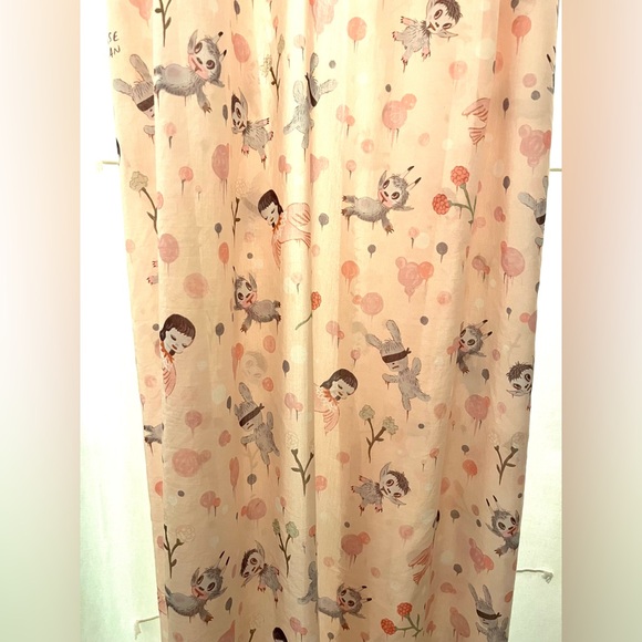 COACH Gary Baseman Art SCARF! Oversized Square. Cotton Silk Blend. *Rare* - Picture 9 of 10